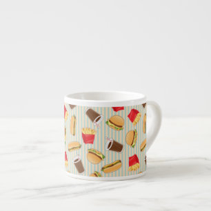 Tasse Expresso Motif 2 d'aliments de préparation rapide