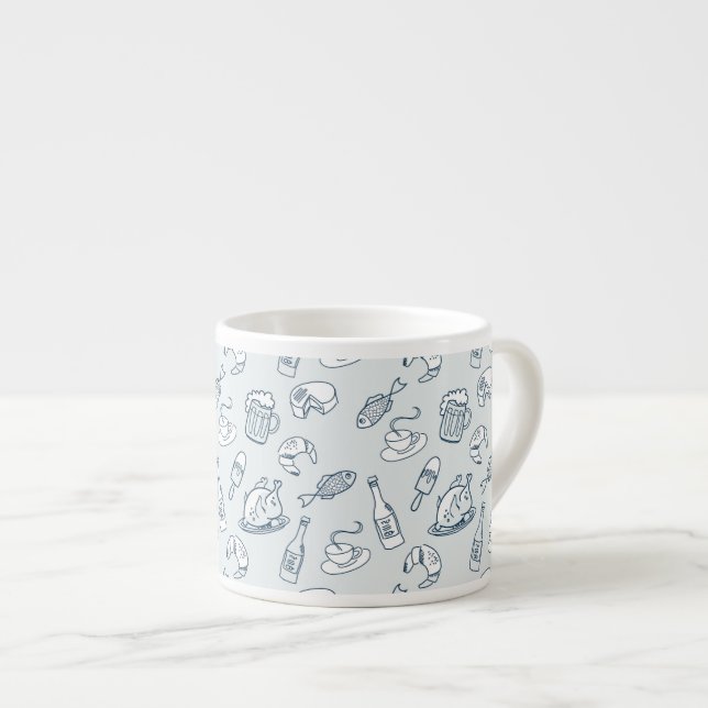 Tasse Expresso Motif 2 de nourriture (Devant droit)
