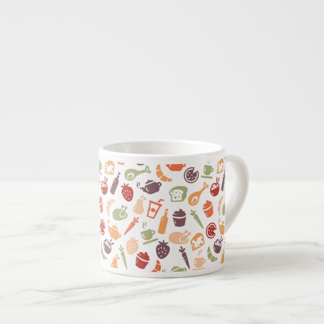 Tasse Expresso Motif 3 de nourriture (Devant droit)