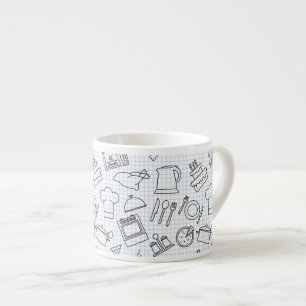 Tasse Expresso Motif 4 de cuisine