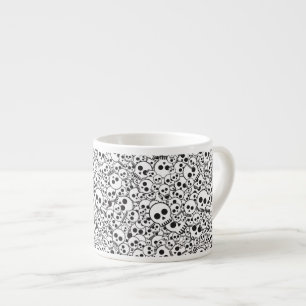 Tasse Expresso Motif avec des crânes