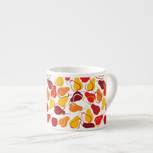 Tasse Expresso Motif avec des poires (Devant droit)