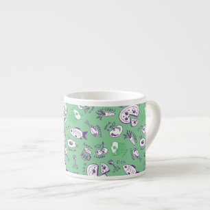 Tasse Expresso Motif avec la nourriture