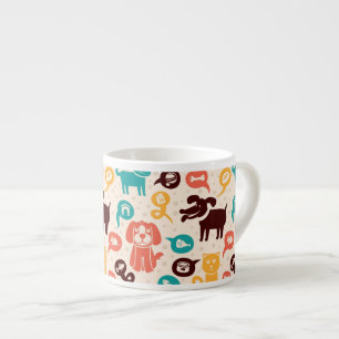 Tasse Expresso Motif avec les chats et les chiens drôles