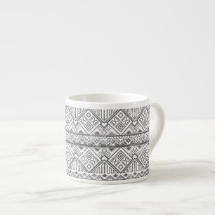 Tasse Expresso Motif aztèque géométrique abstrait 2
