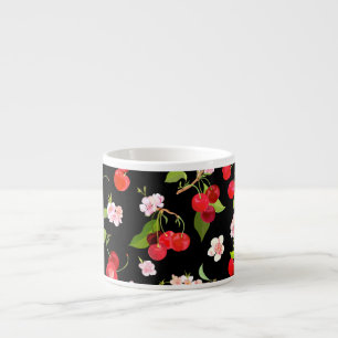 Tasse Expresso Motif cerise 2