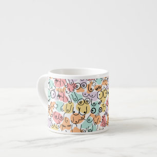 Tasse Expresso Motif d'anniversaire coloré