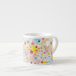 Tasse Expresso motif de bande dessinée d'amusement