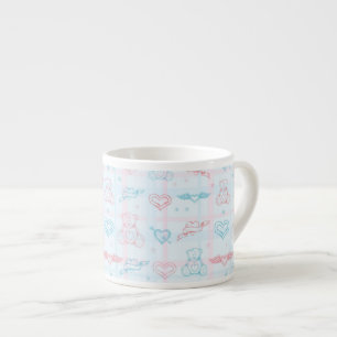 Tasse Expresso motif de bébé avec l'ours de nounours
