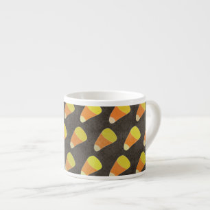 Tasse Expresso Motif de bonbons au maïs à Halloween