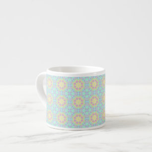 Tasse Expresso Motif de carreaux géométriques Pastel Colors