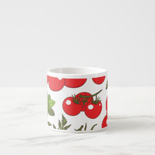 Tasse Expresso Motif de cuisine sans couture Tomato Basil