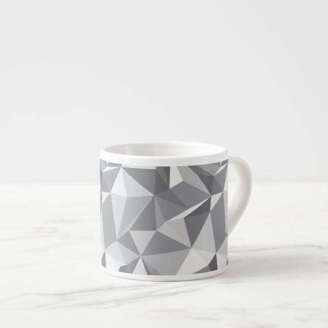 Tasse Expresso Motif de diamant - polygone abstrait (Devant droit)