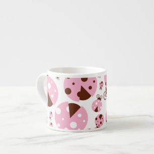 Tasse Expresso Motif De Ladybugs, Mignons Ladybugs, Pink Ladybugs