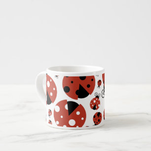 Tasse Expresso Motif De Ladybugs, Mignons Ladybugs, Red Ladybugs