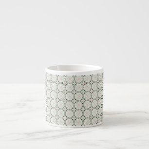 Tasse Expresso Motif de Noël bohème éclectique complexe délicat