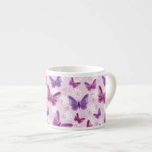 Tasse Expresso motif de papillon 2