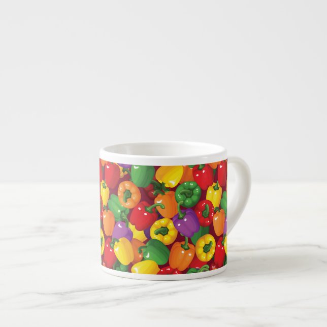 Tasse Expresso Motif de paprika (Devant droit)