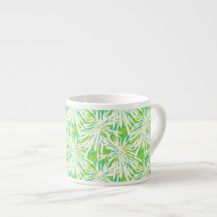 Tasse Expresso Motif des Feuilles de Palm Tropical