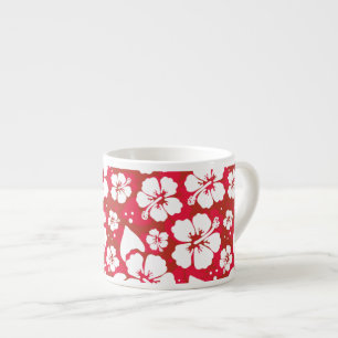 Tasse Expresso Motif des fleurs d'Hibiscus