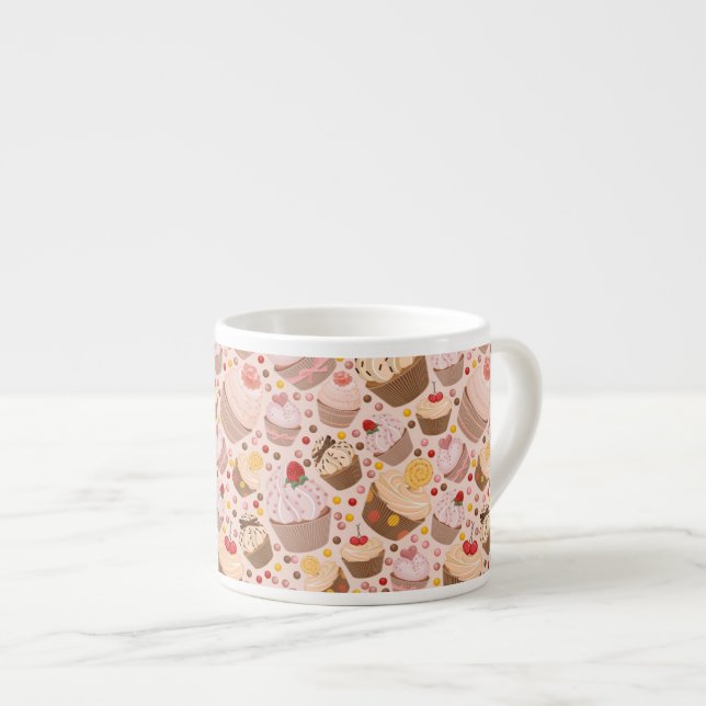 Tasse Expresso Motif des petits gâteaux de célébration (Devant droit)