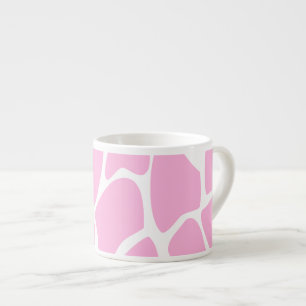 Tasse Expresso Motif d'impression de girafe dans le rose de