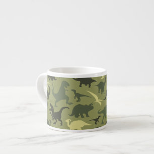 Tasse Expresso Motif Dinosaure, Silhouette Dinosaure, Dino Vert