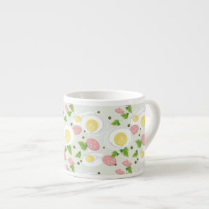 Tasse Expresso Motif d'oeufs et de saucisse