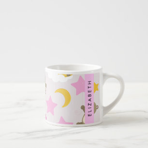 Tasse Expresso Motif D'Ours, Nounours, Étoiles, Votre Nom