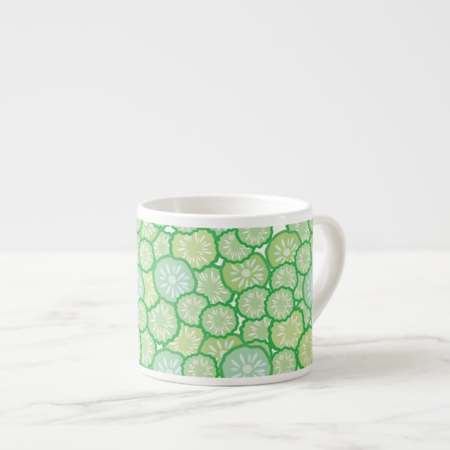 Tasse Expresso Motif drôle de concombre (Devant droit)