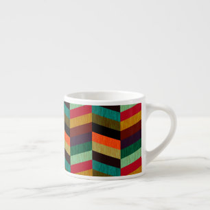 Tasse Expresso Motif en os de cerf multicolore