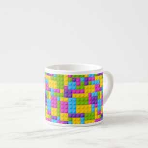 Tasse Expresso Motif en plastique de blocs de construction