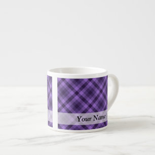 Tasse Expresso Motif en vichy violet