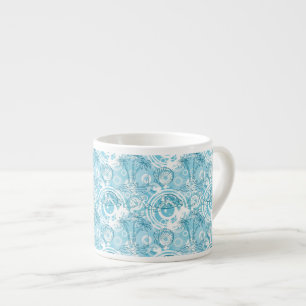 Tasse Expresso motif exotique d'océan