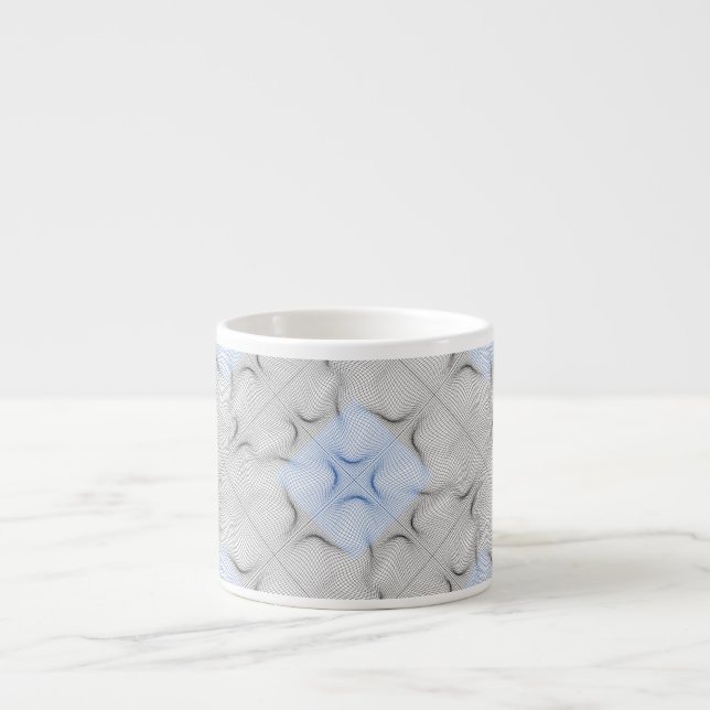 Tasse Expresso Motif filaire 08,B Blanc BG (Devant)
