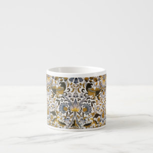Tasse Expresso Motif floral William Morris Lodden : bleu or