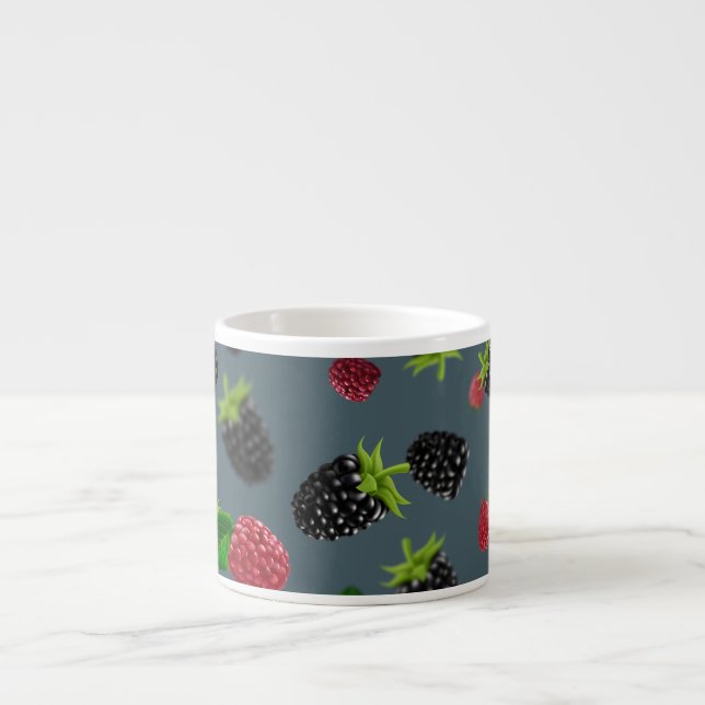 Tasse Expresso Motif framboise 2 (Devant)