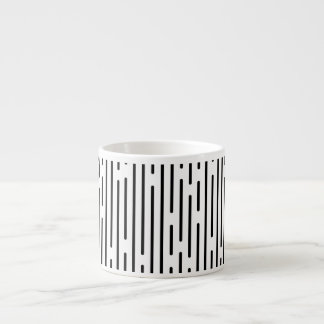 Tasse Expresso Motif géométrique à ligne noire