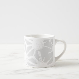 Tasse Expresso Motif géométrique gris pâle