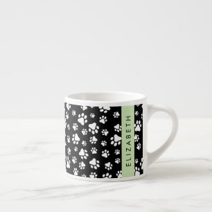 Tasse Expresso Motif mâle, Patrouilles de chien, Noir et Blanc, V