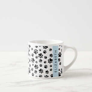Tasse Expresso Motif mâle, Patrouilles de chien, Noir et Blanc, V