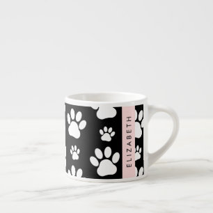Tasse Expresso Motif mâle, Patrouilles de chien, Noir et Blanc, V