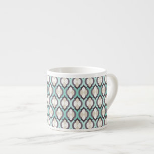 Tasse Expresso Motif marocain de turquoise