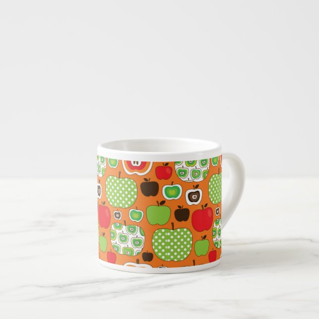 Tasse Expresso Motif mignon d'illustration de pomme (Devant droit)