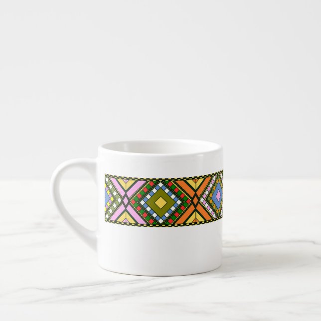 Tasse Expresso Motif traditionnel éthiopien (Gauche)