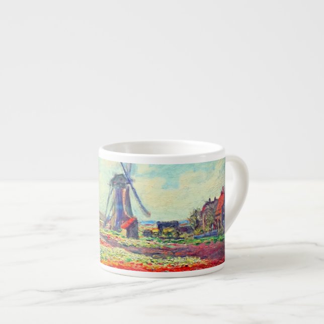 Tasse Expresso Moulin à vin Monet Tulips (Devant droit)