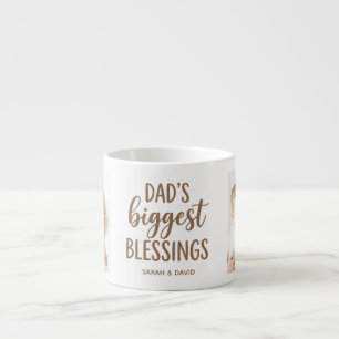 Tasse Expresso Mugue de la bénédiction de papa photo de famille