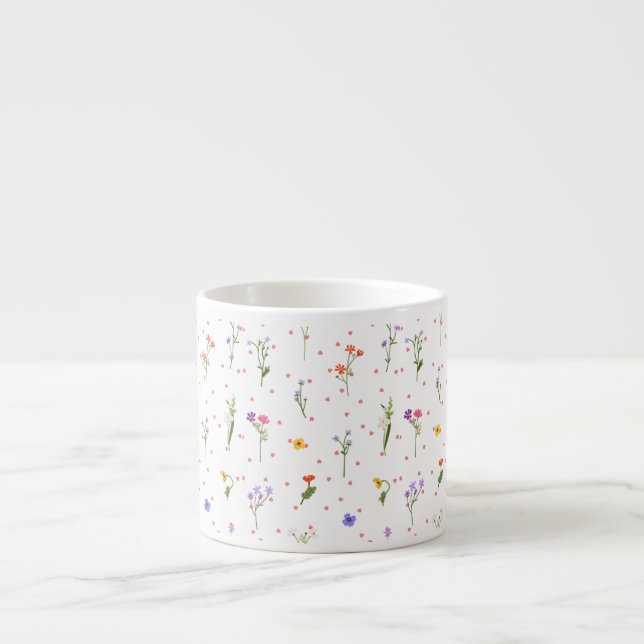 Tasse Expresso Musique Espresso Fleur (Devant)