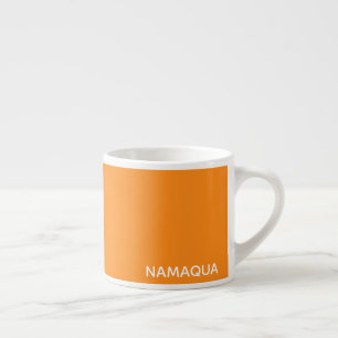 Tasse Expresso Namaqua orange nom de la couleur