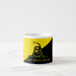 Tasse Expresso Ne marchez pas sur moi le drapeau d'anarchiste